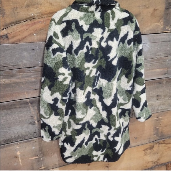 Kersh Camo Army Teddy fleece coat XS - Picture 2 of 4